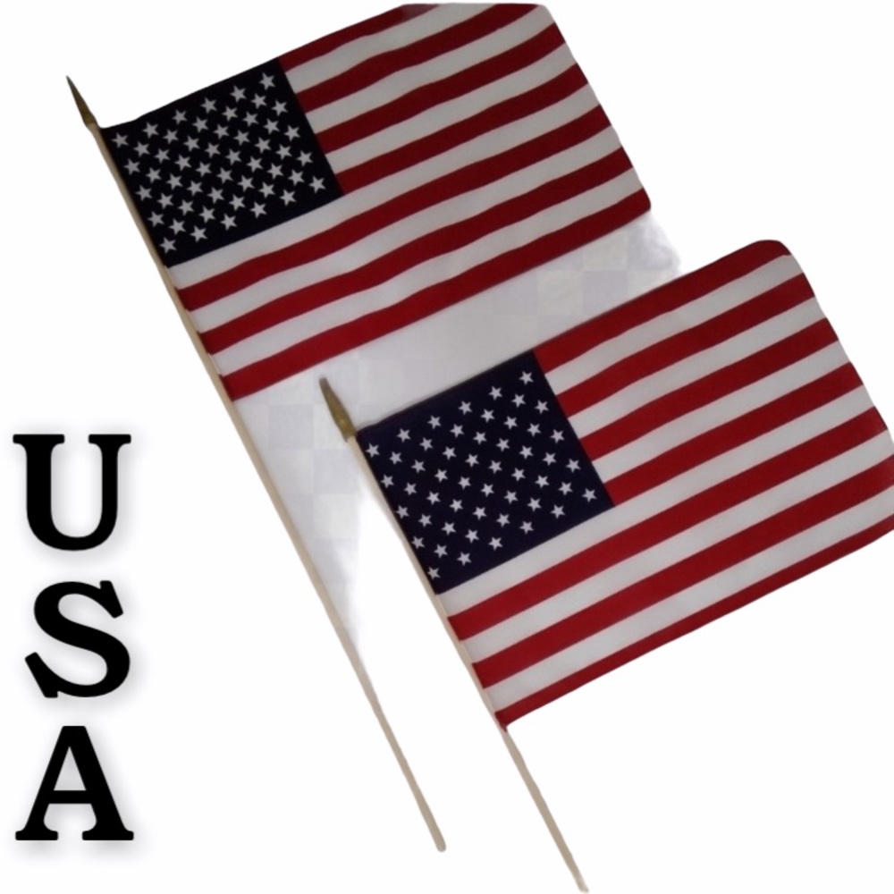 American Flags Patriotic USA Red White & Blue Memorial Day 4th of July